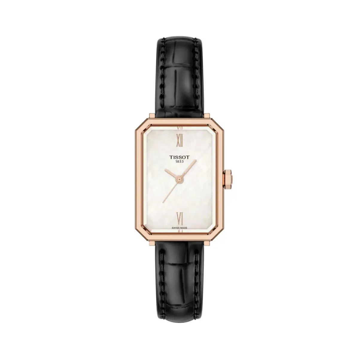 Tissot Srv Quartz White Dial Leather Band Women`s Watch T1601103611300 - Dial: White, Band: Black