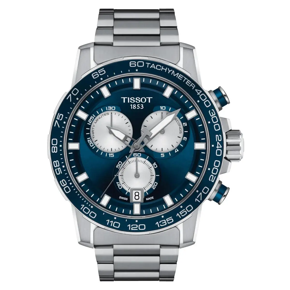 T125.617.11.041.00 Supersport Chronograph Quartz Blue Dial Men`s Watch by Tissot