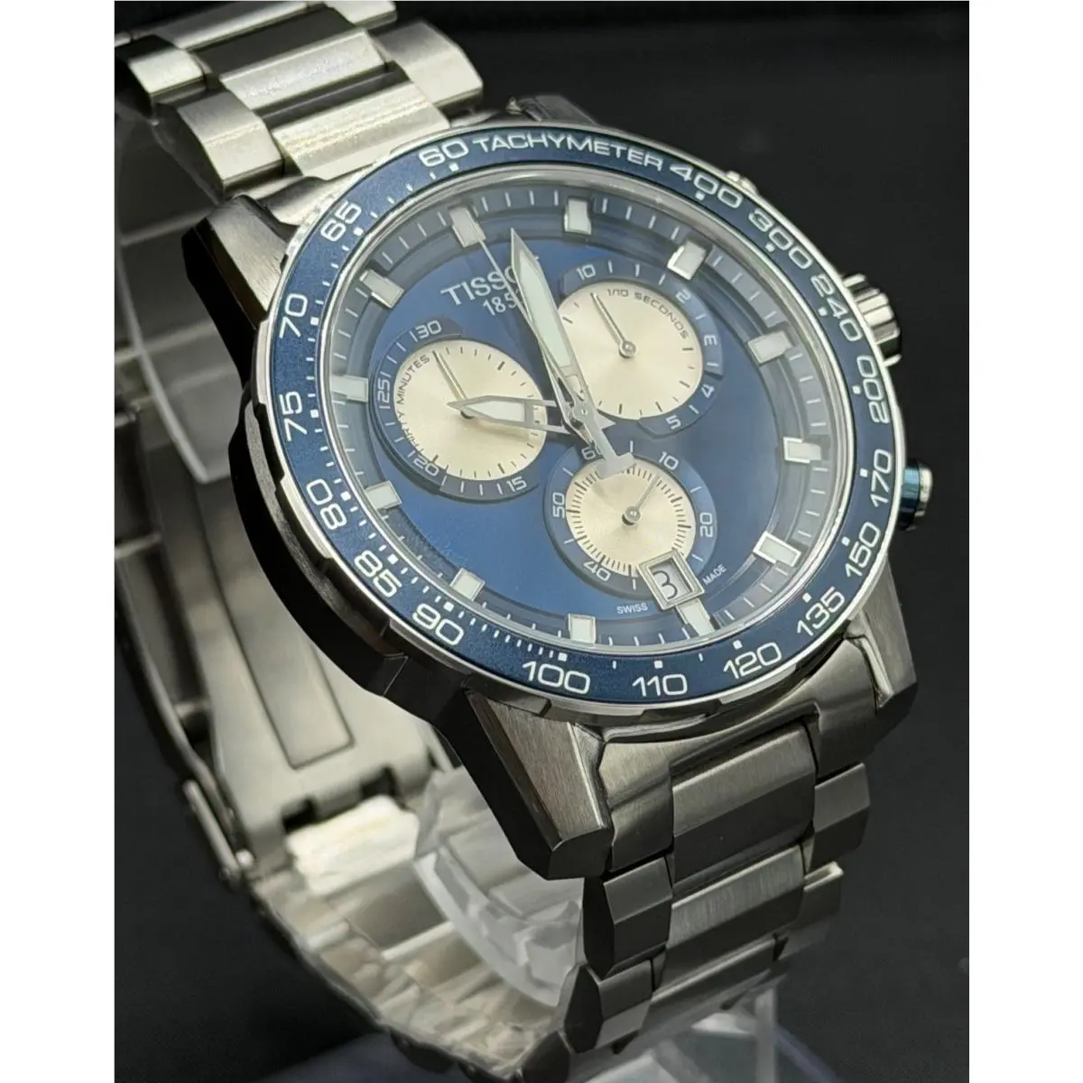 Tissot Supersport T125.617.11.041.00 Chronograph Quartz Blue Dial Men`s Watch