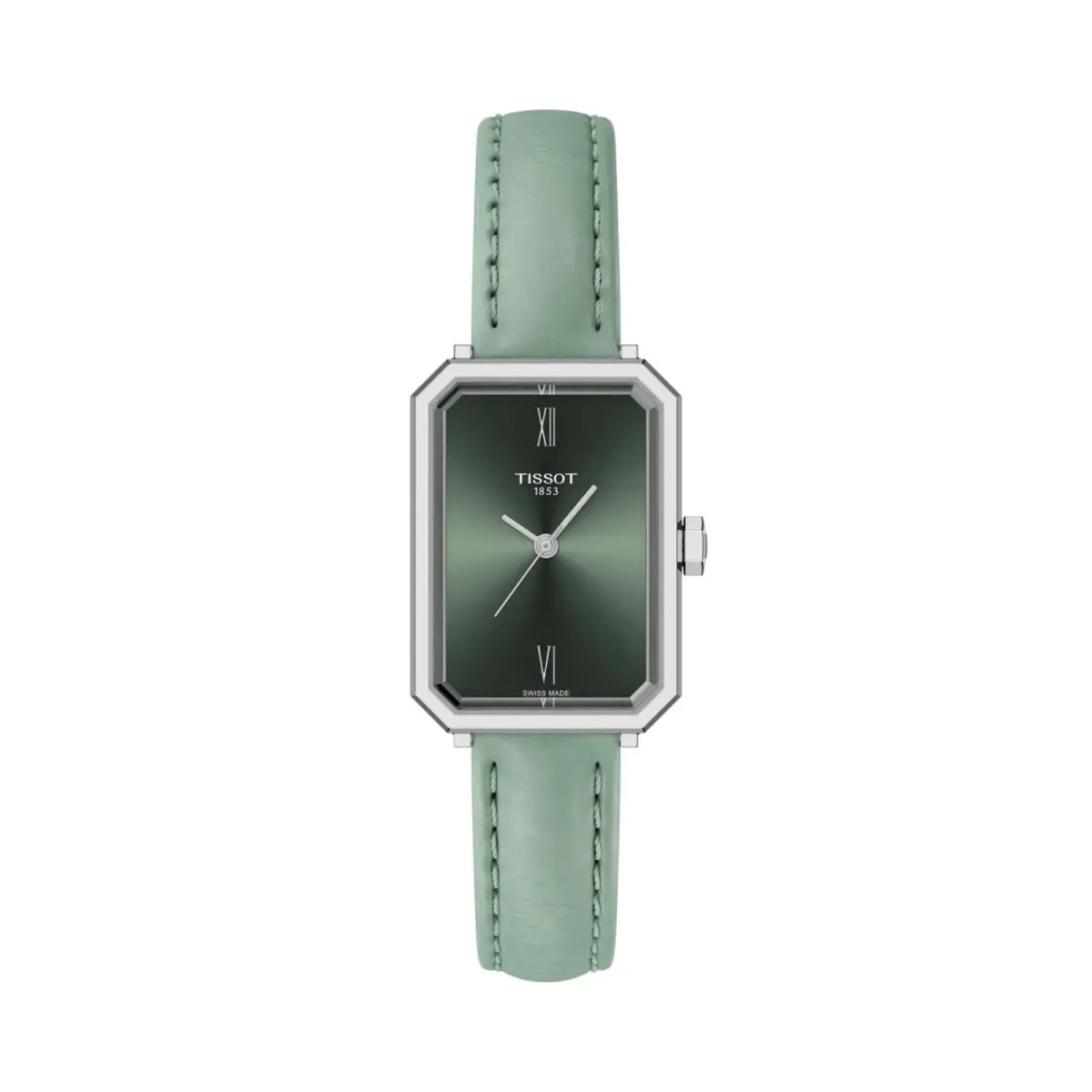 Tissot Srv T160.110.16.093.00 30 mm Steel Green Dial Quartz Women`s Wrist Watch