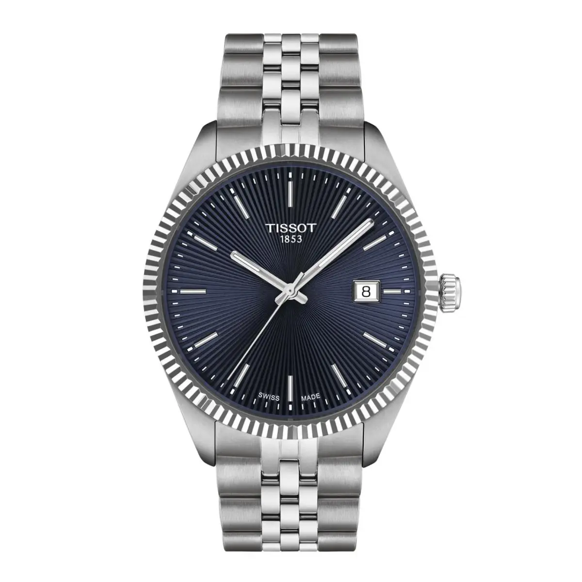 Tissot Ballade Blue Dial Stainless 40mm Men`s Watch T1564101104100 - Dial: Blue, Band: Gray