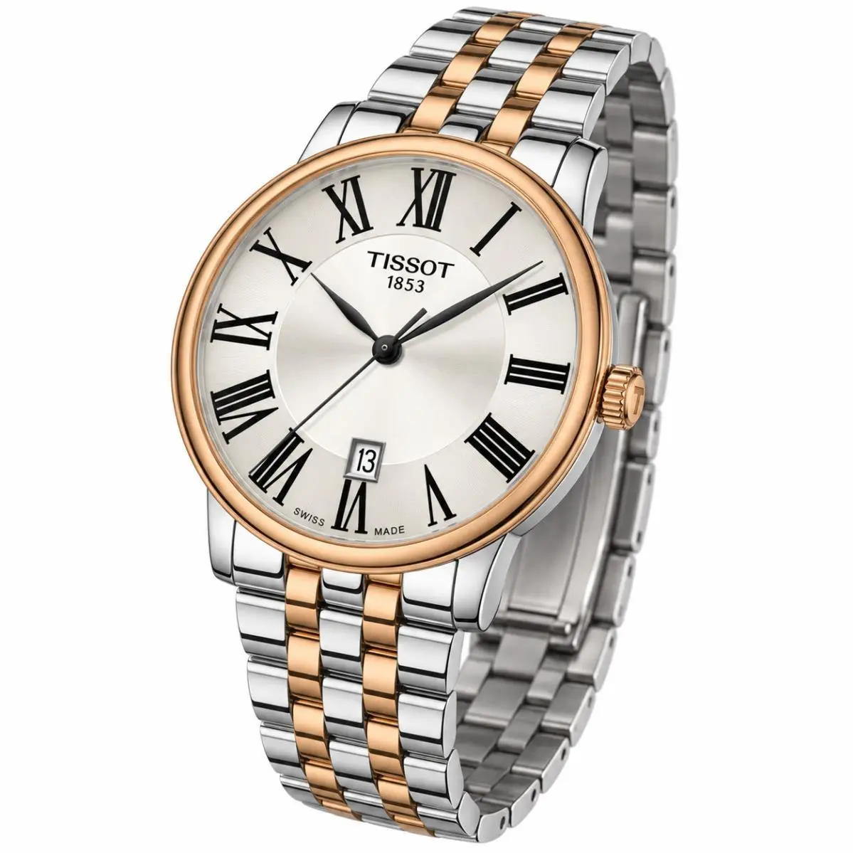 Carson T122.410.22.033.00 Silver Dial 40mm Quartz Men`s Watch by Tissot
