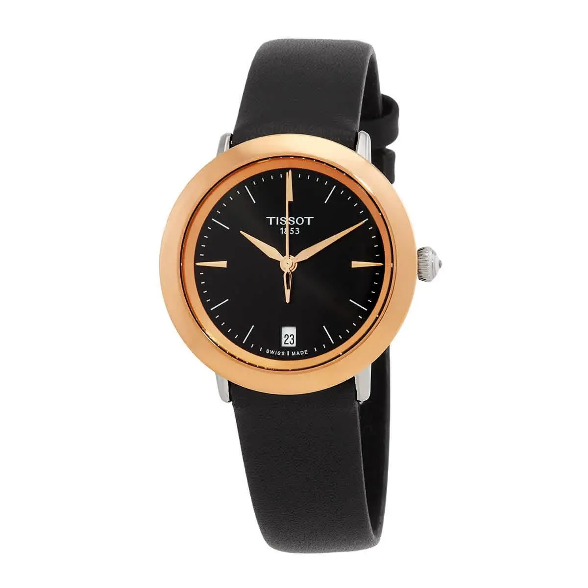 T-gold Quartz Black Dial Ladies Watch T929.210.46.051.00 by Tissot