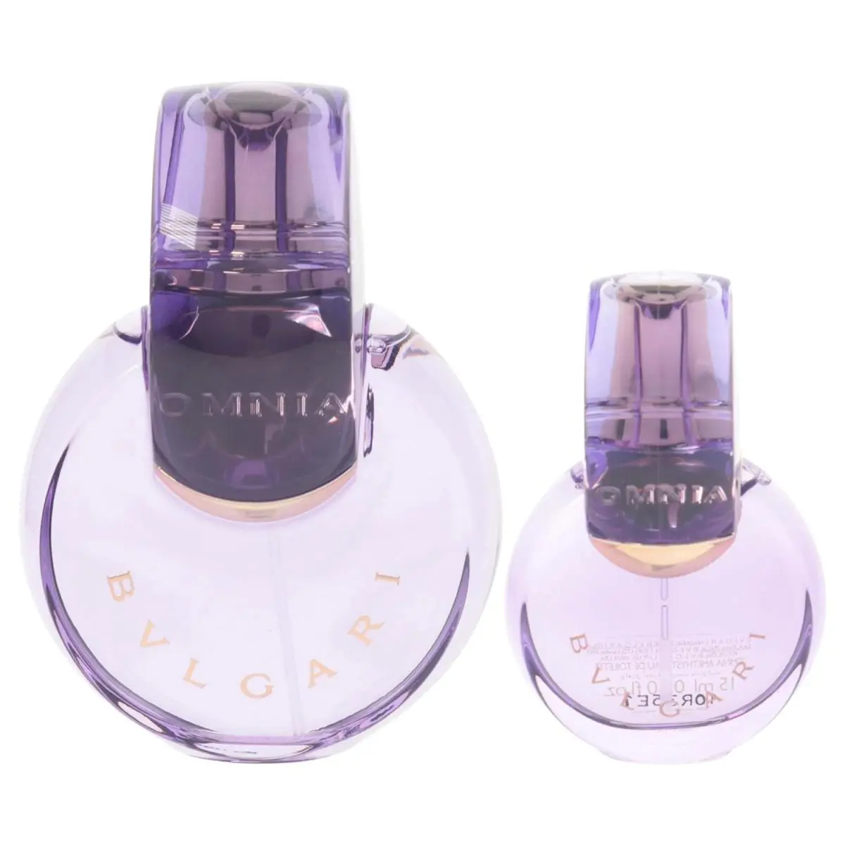 Bvlgari Omnia Amethyste For Women 2 PC Set: 3.4 oz Edt Spray + 0.5 oz Edt Spray