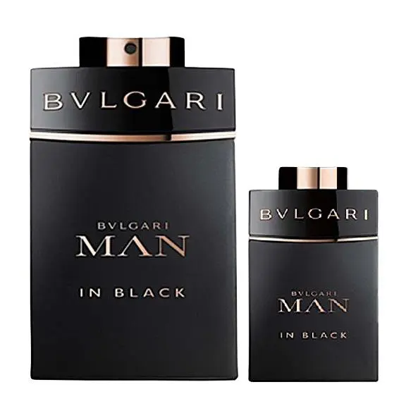 Bvlgari Man In Black For Men 2 Piece Set - 3.4 oz Edp Spray + 0.5 oz Edp Spray