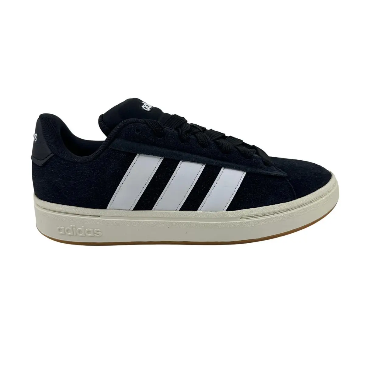 Adidas Grand Court Alpha 00s Black White Gum Mens Athletic Sneaker