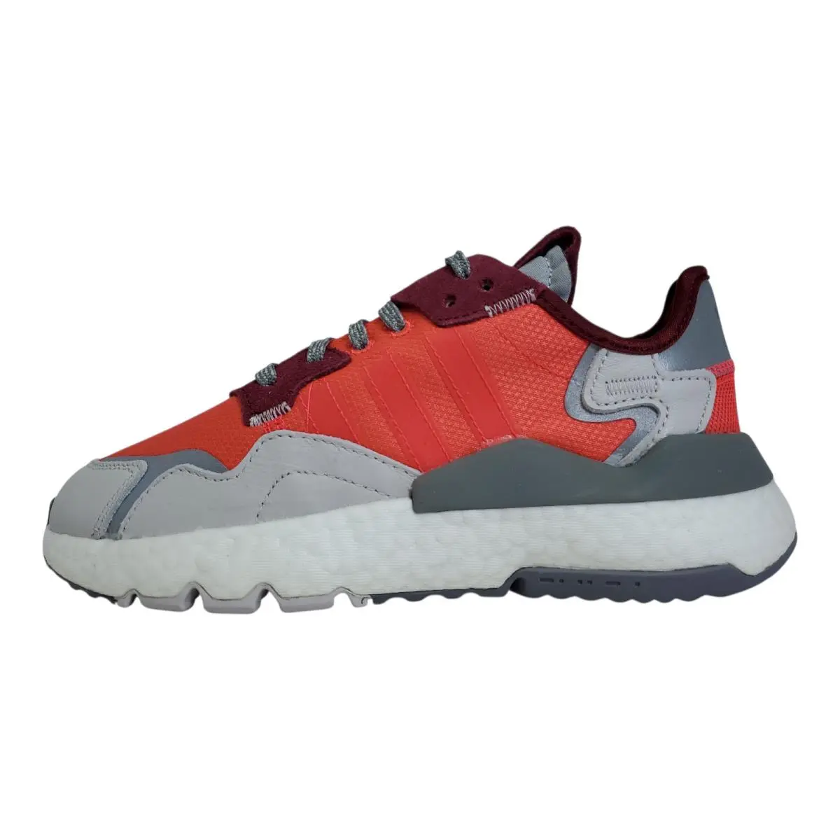 Women`s Adidas Nite Jogger W Shock Red/grey One EE5912 - Gray