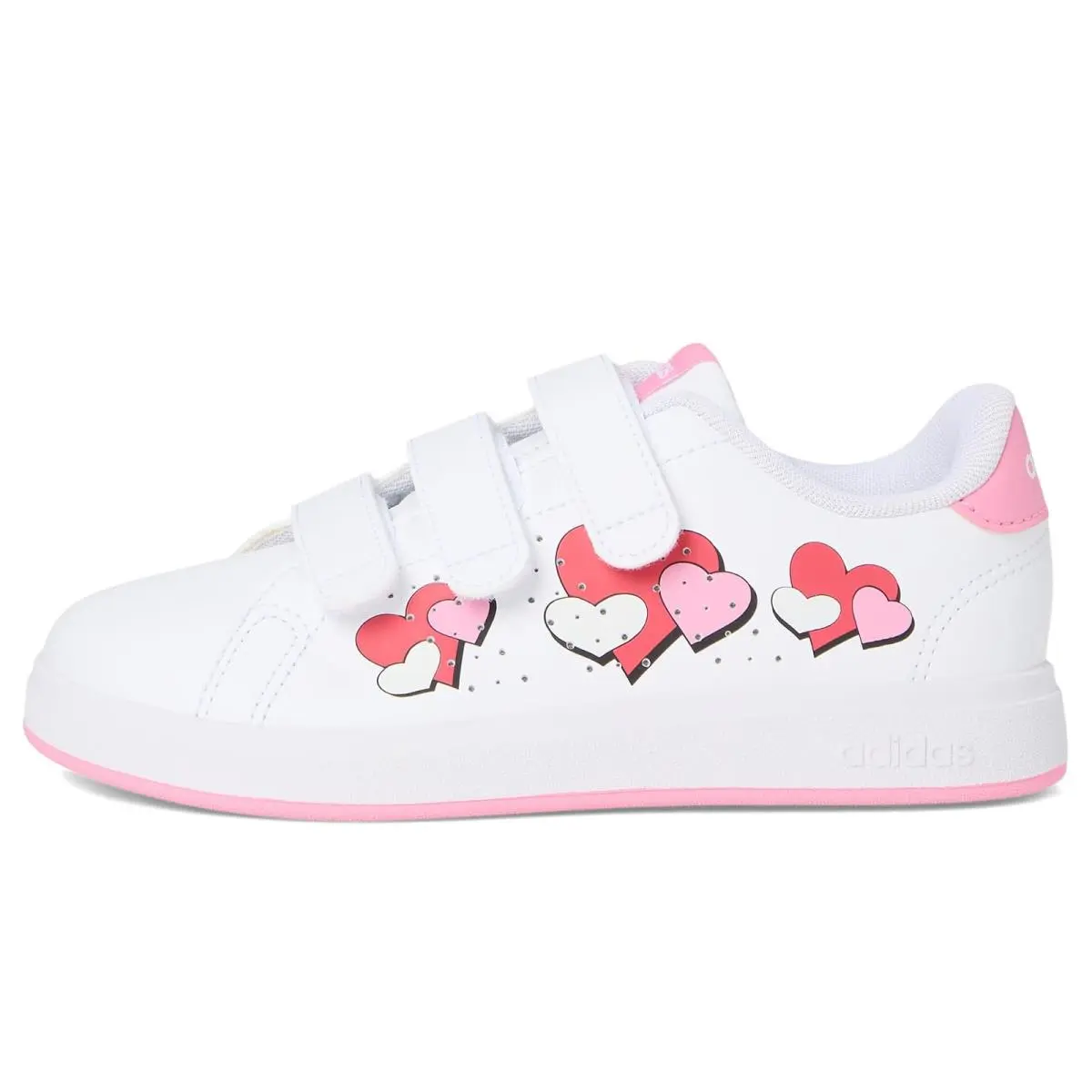 Adidas shoes - White/Bliss Pink/Semi Lucid Red 9