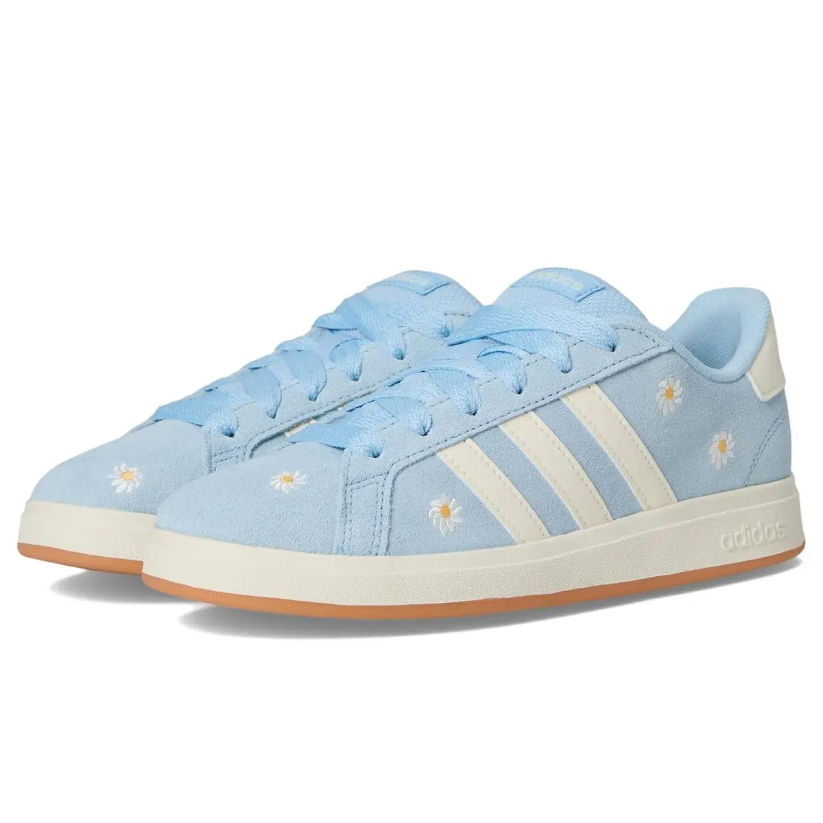 Kids Grand Court 00s Sportswear Shoes Little Kid/big Kid Clear Sky/Off-White/Gum by Adidas