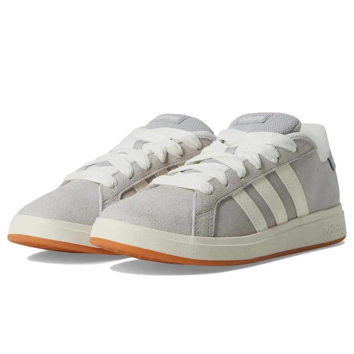 Kids Grand Court 00s Sportswear Shoes Little Kid/big Kid Grey/Off-White/Gum by Adidas