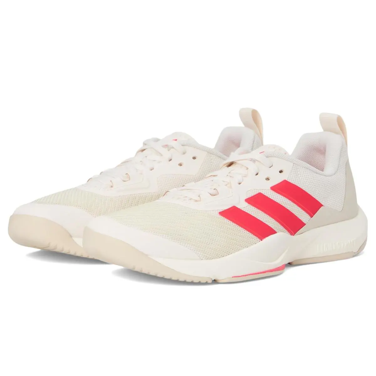 Woman`s Sneakers Athletic Shoes Adidas Rapidmove 2 Training Shoes - Chalk White/Lucid Red/Alumina