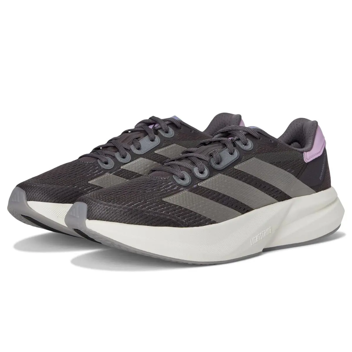 Woman`s Sneakers Athletic Shoes Adidas Duramo Speed 2 - Grey Strata/Champagne Metallic/Bliss Lilac