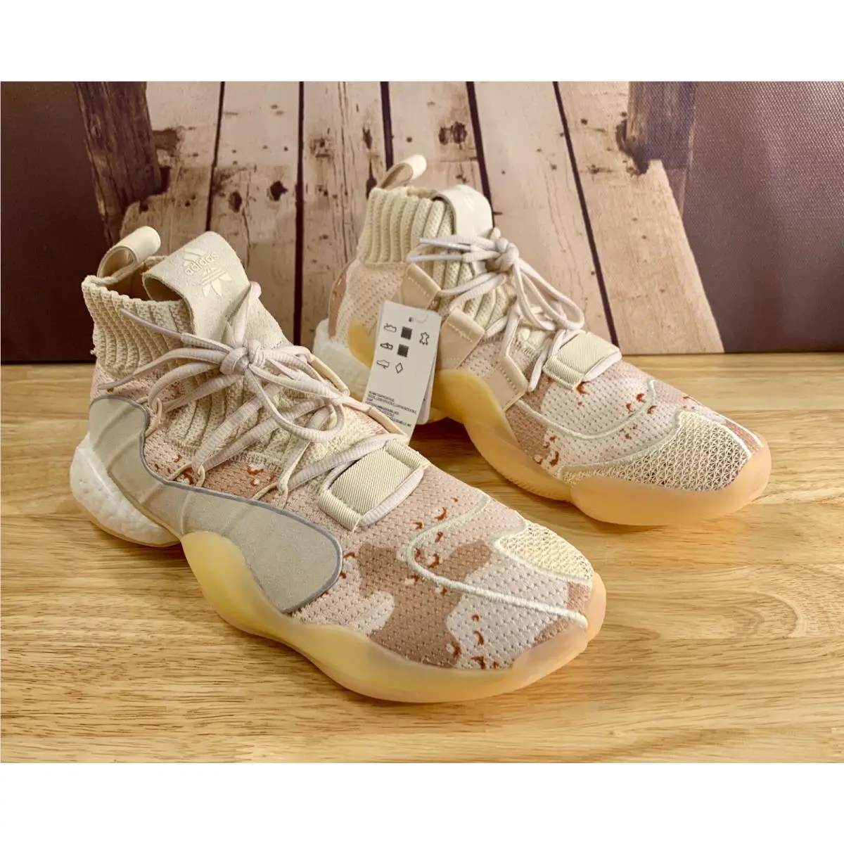 Adidas Crazy Byw X Ecru Tint/glow Orange Shoes EE6005 Men’s Size 7 10