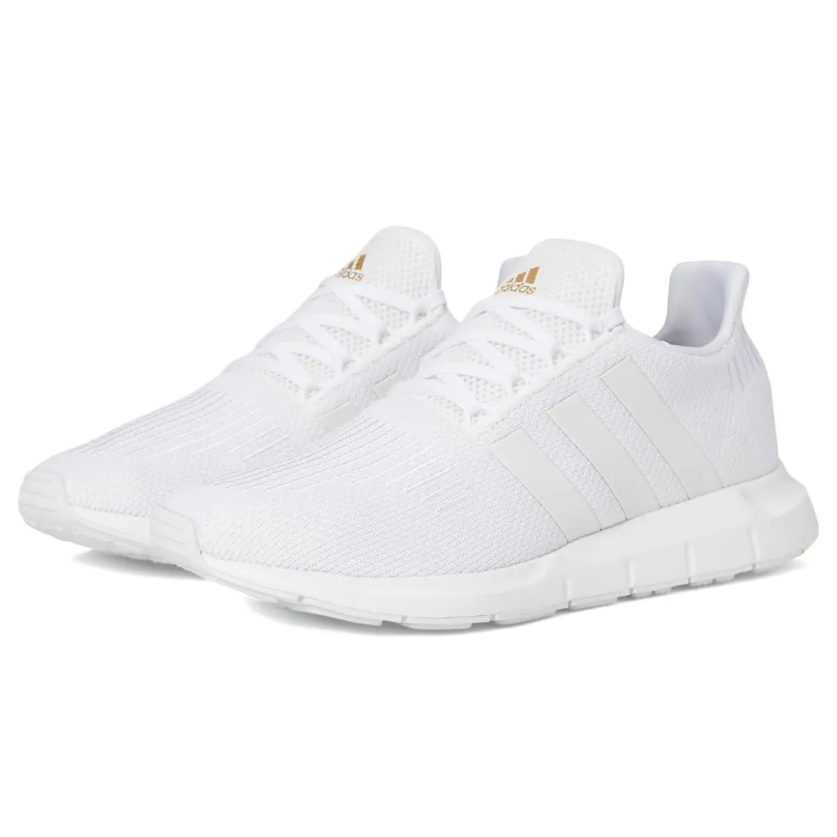 Woman`s Sneakers Athletic Shoes Adidas Swift Run - Footwear White/Footwear White/Gold Metallic