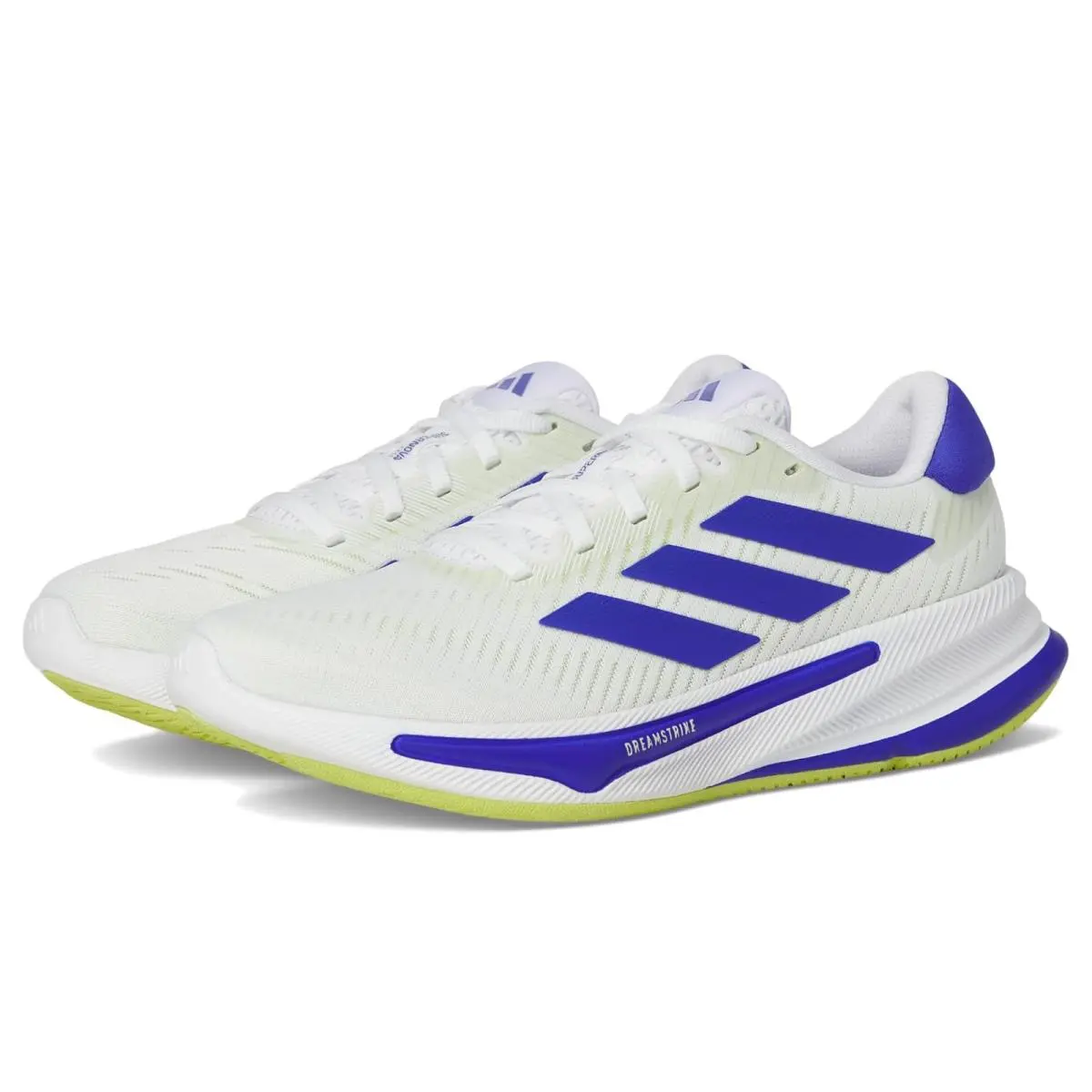 Children Unisex Shoes Adidas Kids Supernova Ease Running Shoes Big Kid - White/Lucid Blue/Pulse Lime