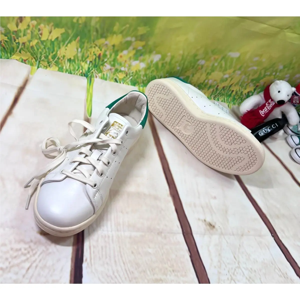 Adidas shoes - adidas Originals Stan Smith - Originals Stan Smith - IF8844 - Cloud White/Cream White/Green 2