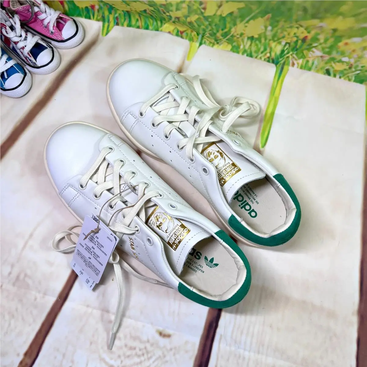 Adidas shoes - adidas Originals Stan Smith - Originals Stan Smith - IF8844 - Cloud White/Cream White/Green 10