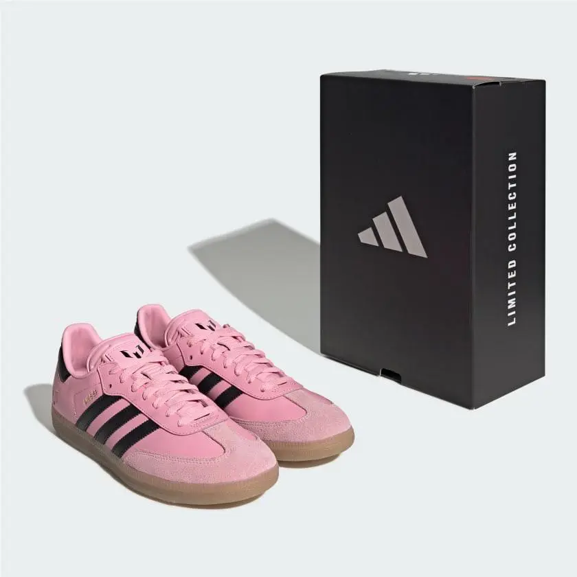 Adidas shoes - Samba Messi Light Pink - Samba Messi Light Pink - JP7844 - LIGHT PINK / CORE BLACK / GUM 3