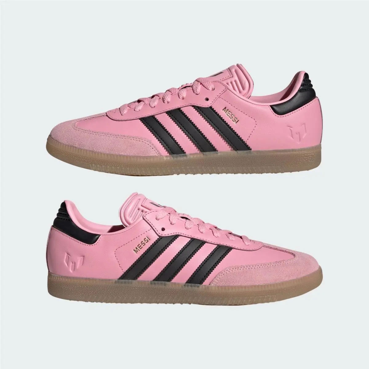 Adidas shoes - Samba Messi Light Pink - Samba Messi Light Pink - JP7844 - LIGHT PINK / CORE BLACK / GUM 12