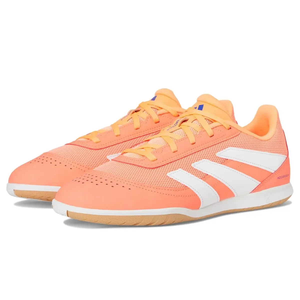 Unisex Sneakers Athletic Shoes  Predator Club Indoor Soccer Cleats Signal Coral/White/Beam Orange by Adidas
