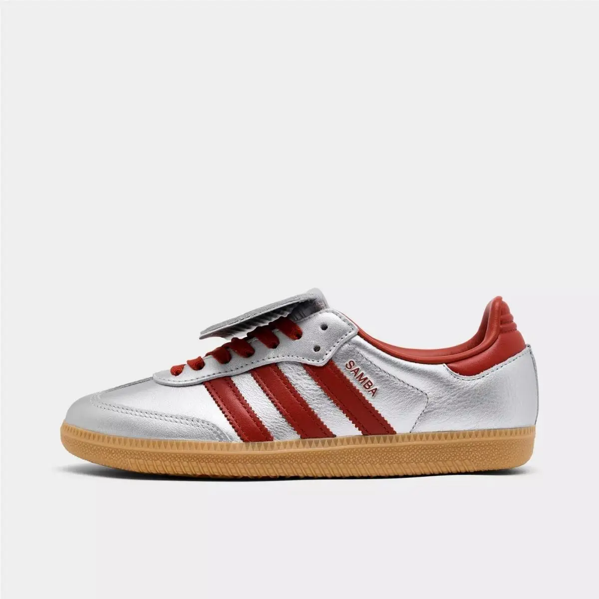 Adidas shoes - adidas Samba - Samba - JH5707 - Silver, Manufacturer: Silver Metallic / Preloved Ruby / Gum 3 4
