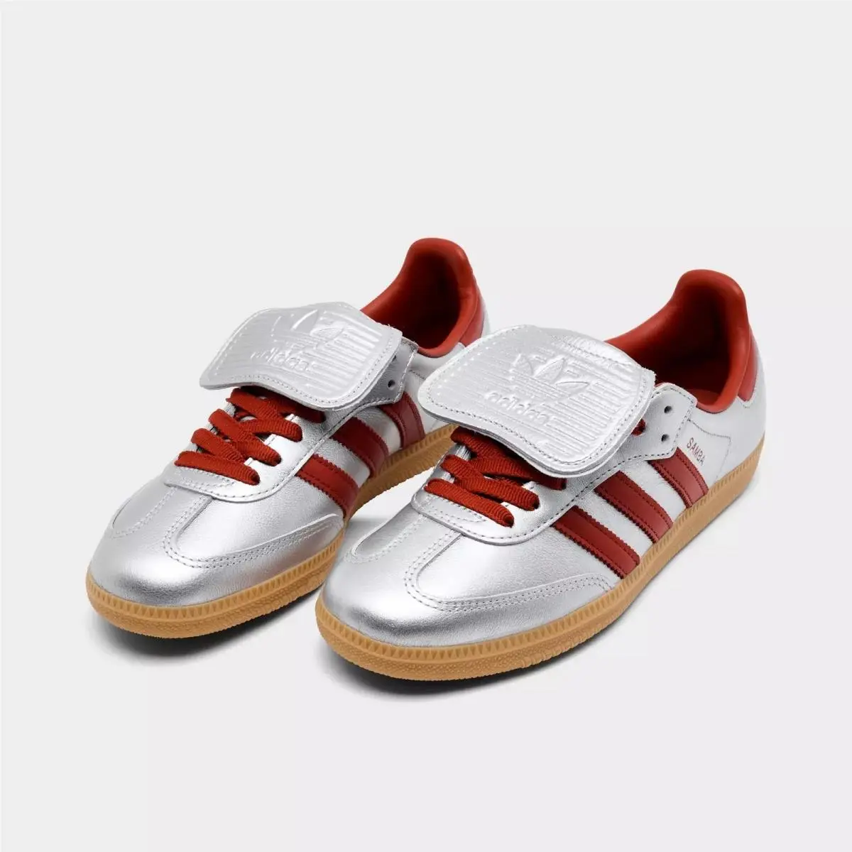 Adidas shoes - adidas Samba - Samba - JH5707 - Silver, Manufacturer: Silver Metallic / Preloved Ruby / Gum 3 5