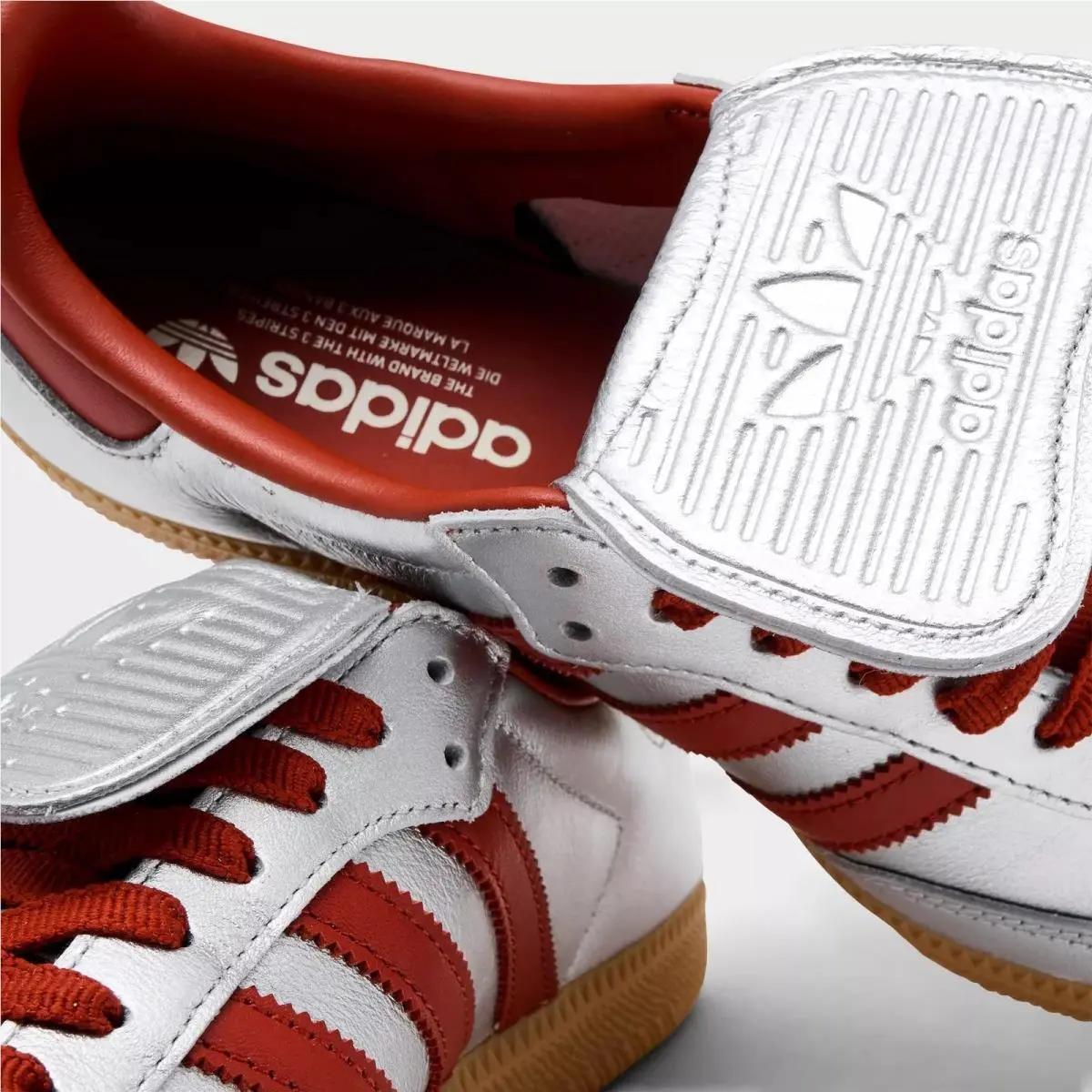 Adidas shoes - adidas Samba - Samba - JH5707 - Silver, Manufacturer: Silver Metallic / Preloved Ruby / Gum 3 6