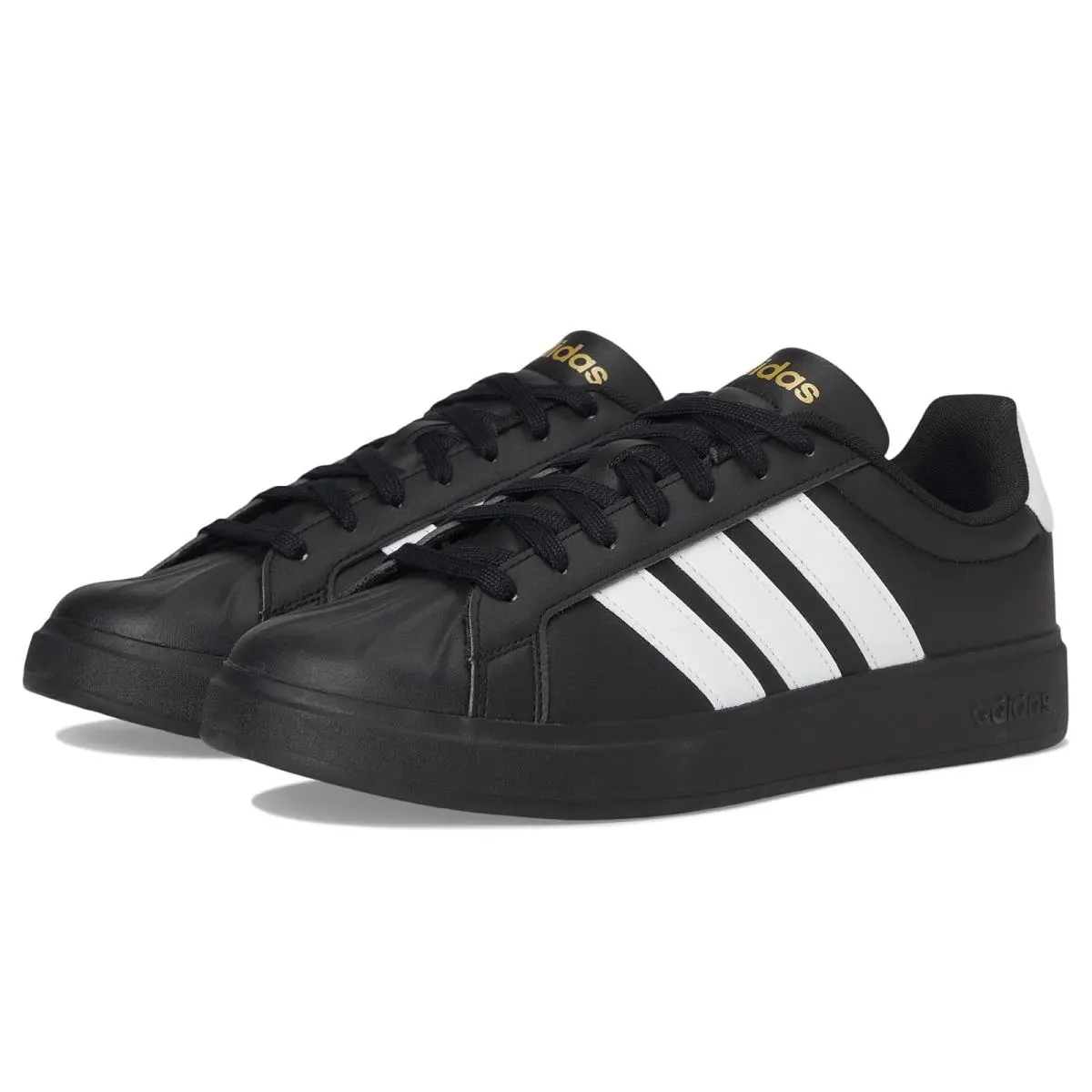 Adidas shoes - Black/White/Matte Gold 6