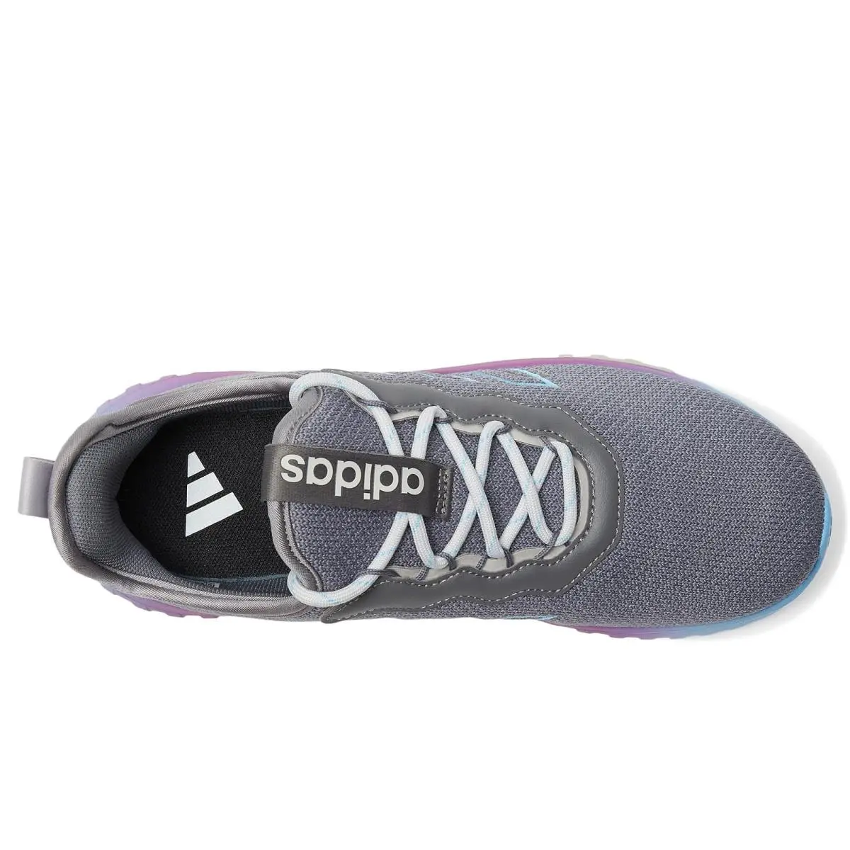 Adidas shoes - Grey/Semi Blue Burst/Purple Burst 7