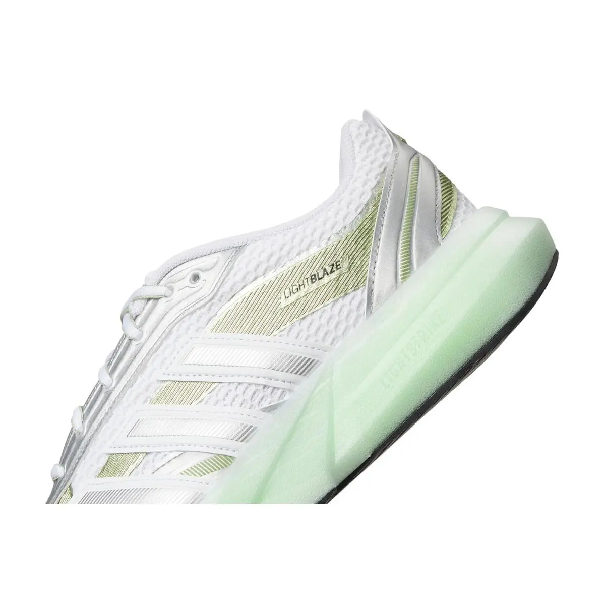 Adidas shoes - White/Silver Metallic/Magic Lime Metallic 4