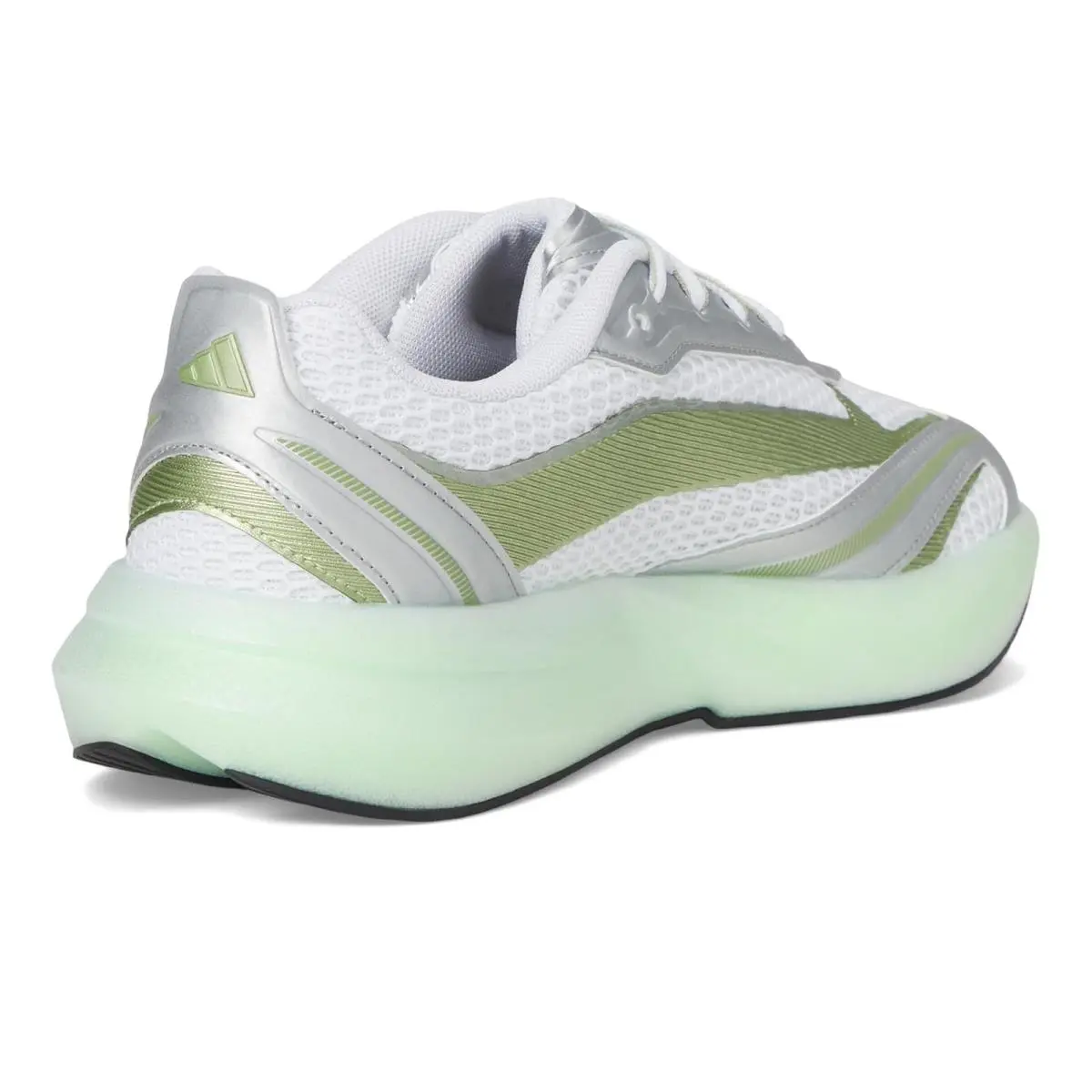 Adidas shoes - White/Silver Metallic/Magic Lime Metallic 10