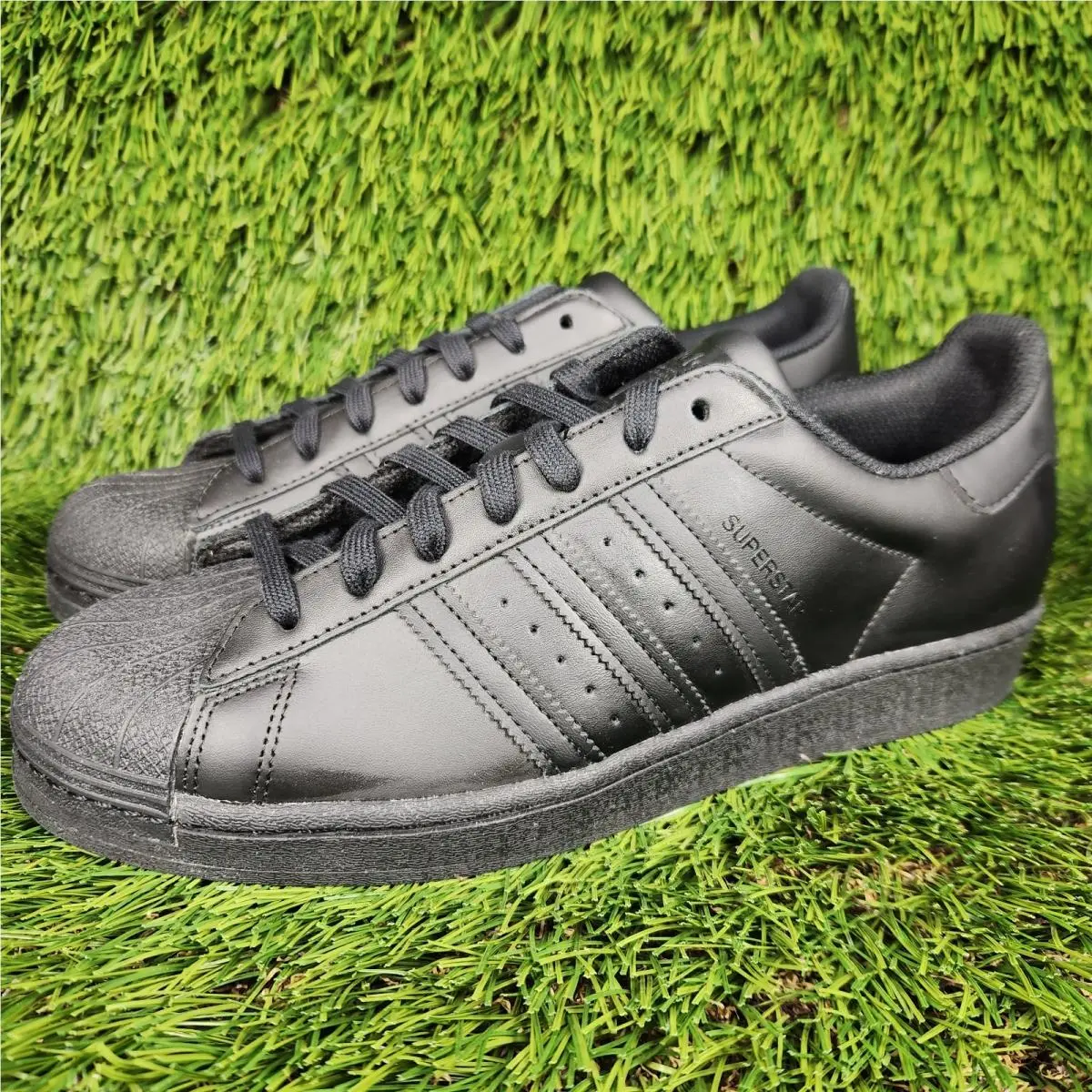 Adidas Superstar Mens Triple Black Classic Shell Toe Originals All Black EG4957