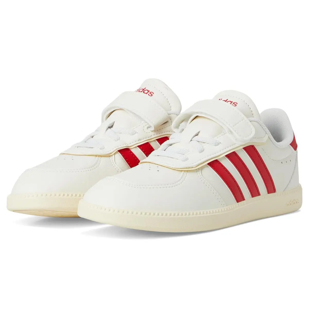 Children Unisex Shoes  Kids Breaknet Sleek Shoes Little Kid Off White/Better Scarlet/Warm Vanilla by Adidas
