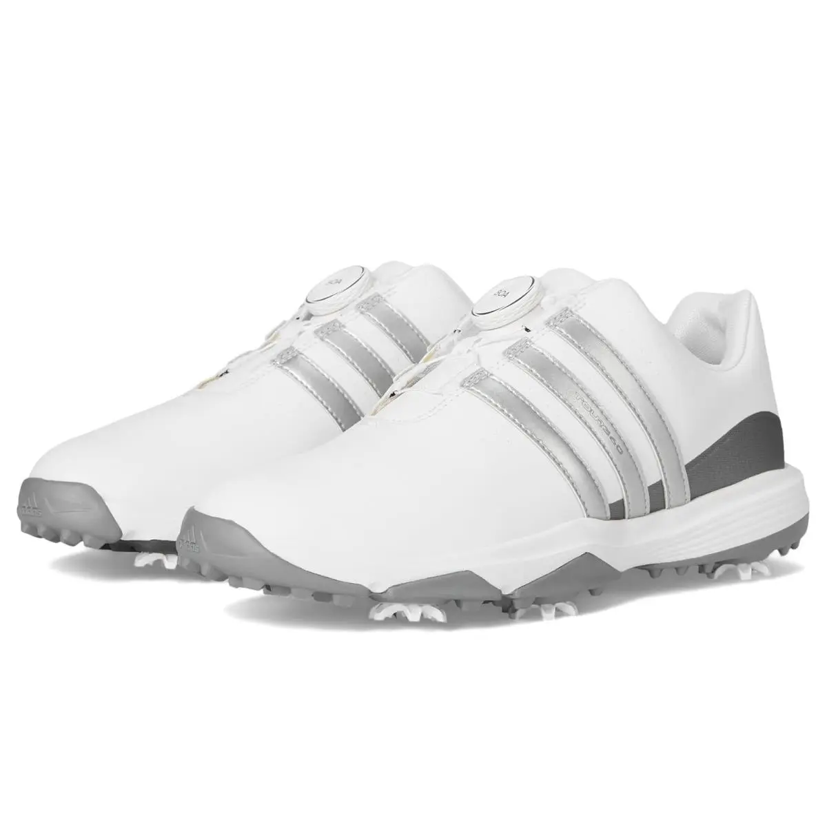 Children Unisex Shoes Adidas Golf Tour360 Boa 24 Big Kid/little Kid - Footwear White/Silvermet/Dashgrey