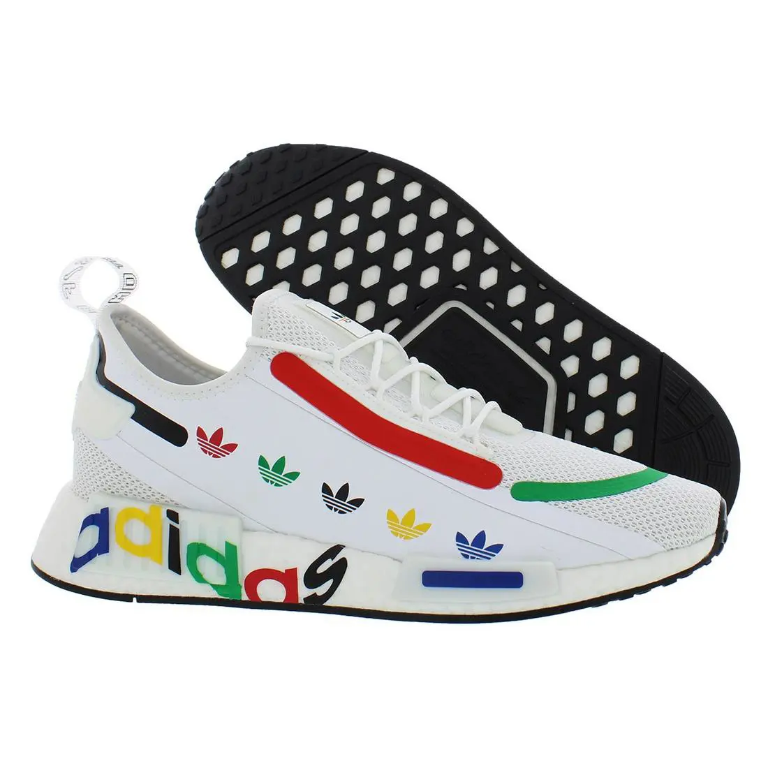 Adidas Nmd R1 Spectoo Mens Shoes - Footwear White/Core Black/Scarlet, Main: White