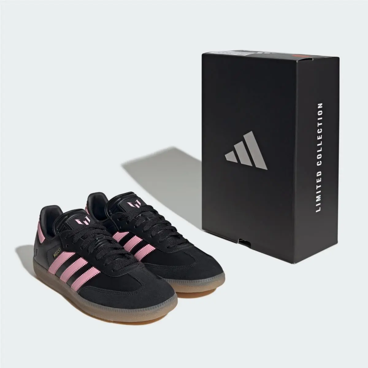 Adidas shoes - Samba Messi Black Gold Metallic - JP7845 - Core Black / Gold Metallic / Gum 7