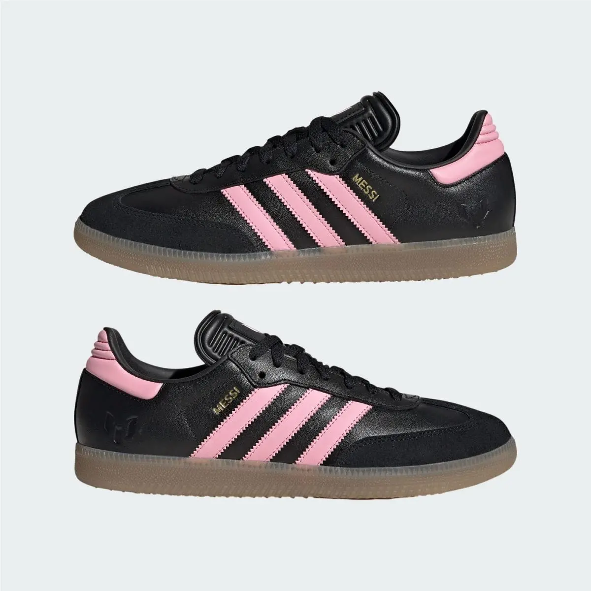 Adidas shoes - Samba Messi Black Gold Metallic - JP7845 - Core Black / Gold Metallic / Gum 17