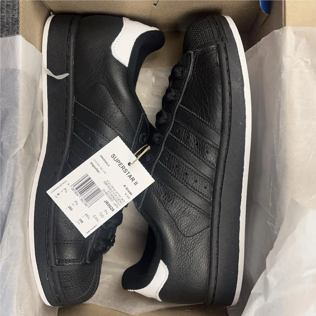 Adidas shoes - Superstar Ii - Superstar - JR0029 - Black (UPC: 4067904378549) 3