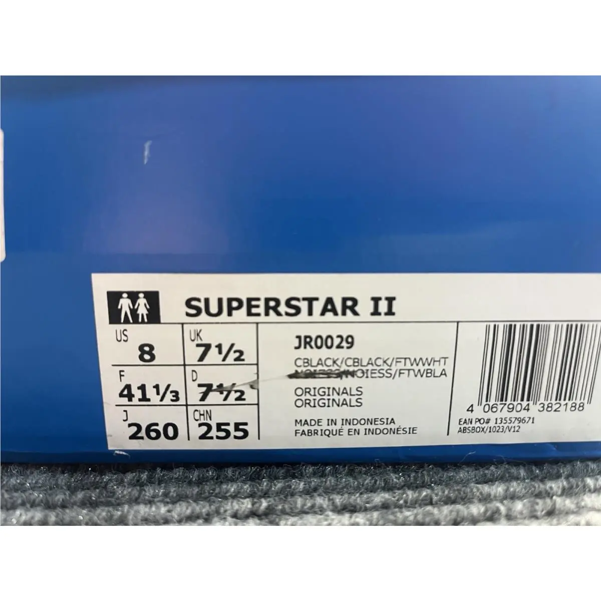 Adidas shoes - Superstar Ii - Superstar - JR0029 - Black (UPC: 4067904378549) 4