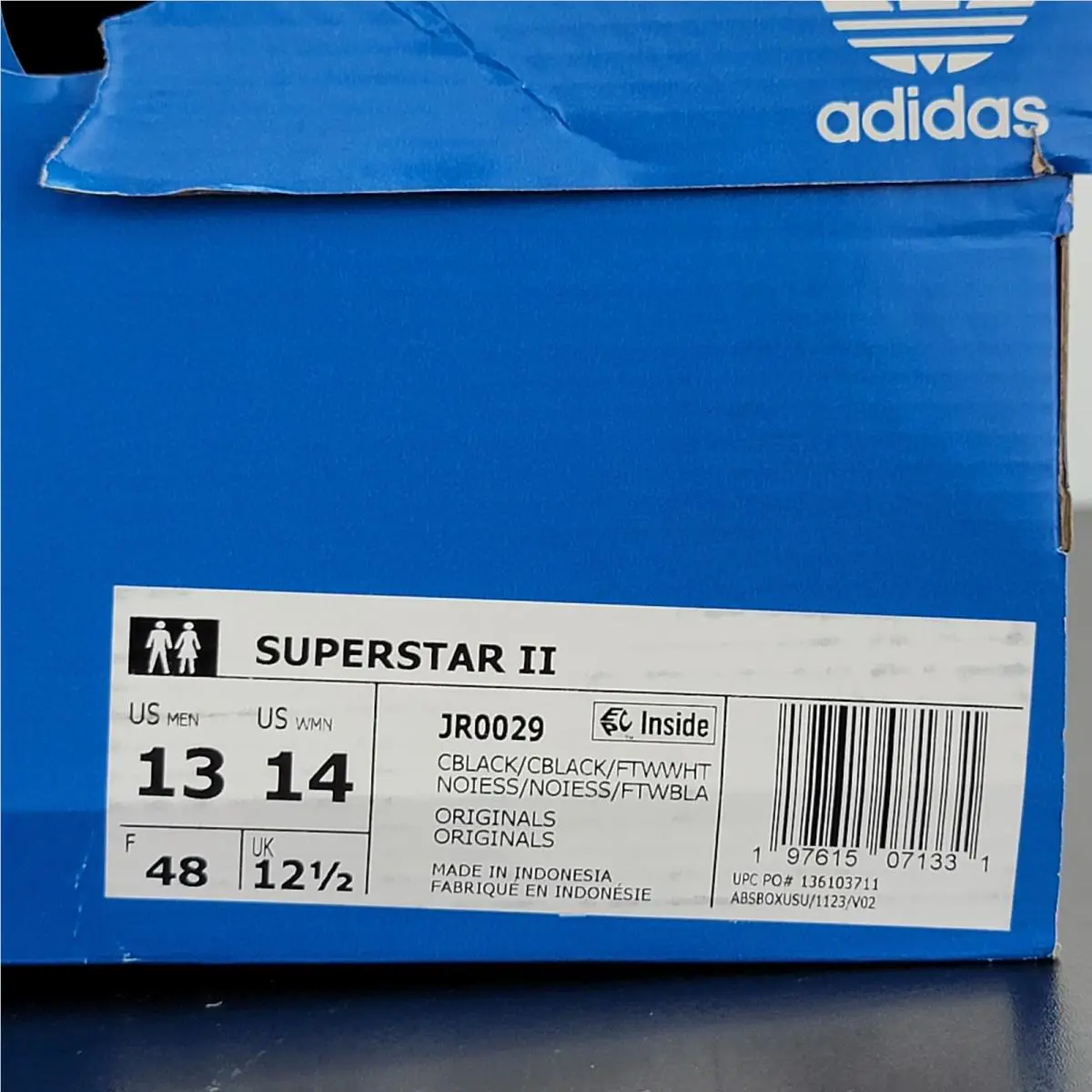 Adidas shoes - adidas Superstar - Superstar - JR0029 - Black 6