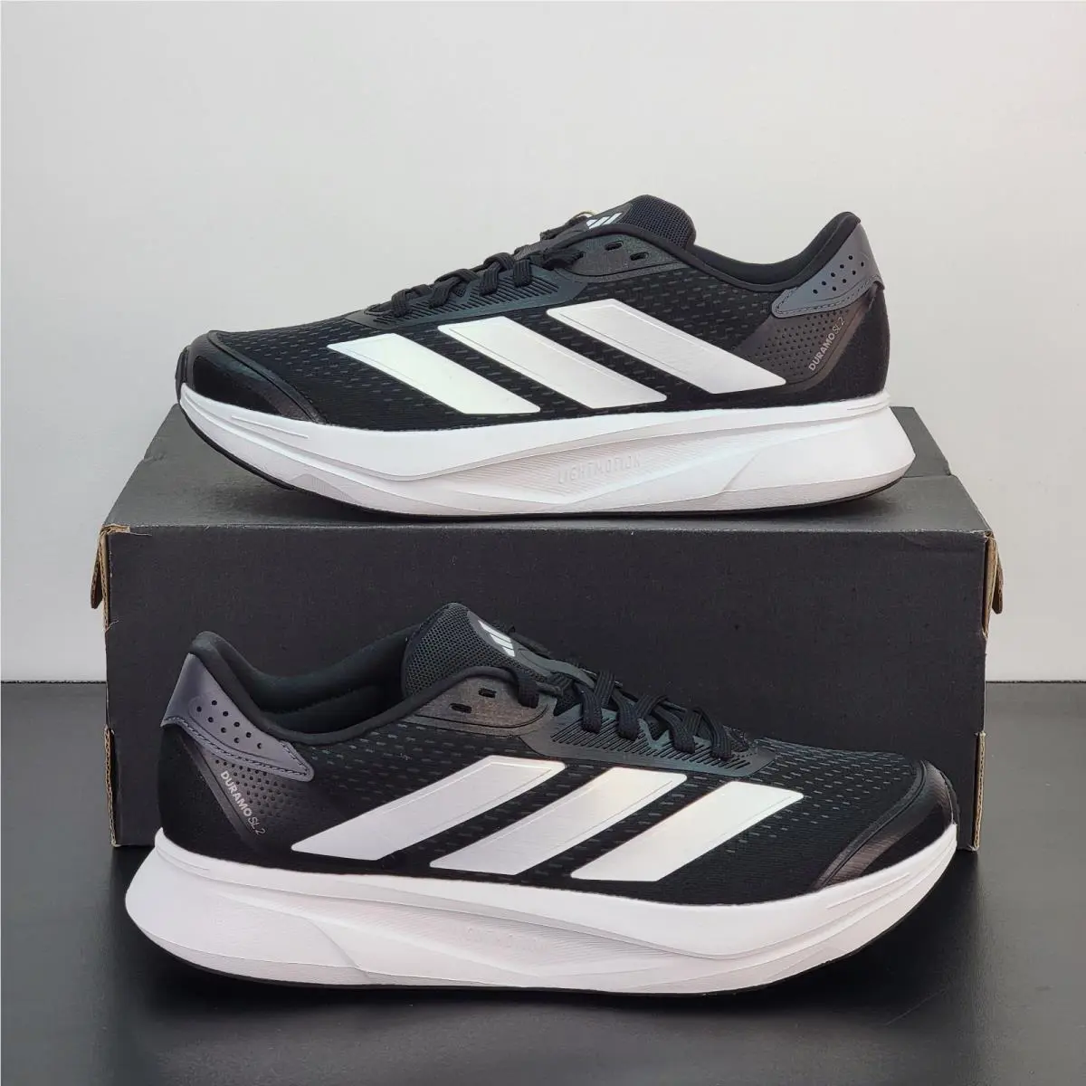 Adidas Duramo SL2 Running Shoes Mens 10 Wide IH8218 Core Black Cloud White