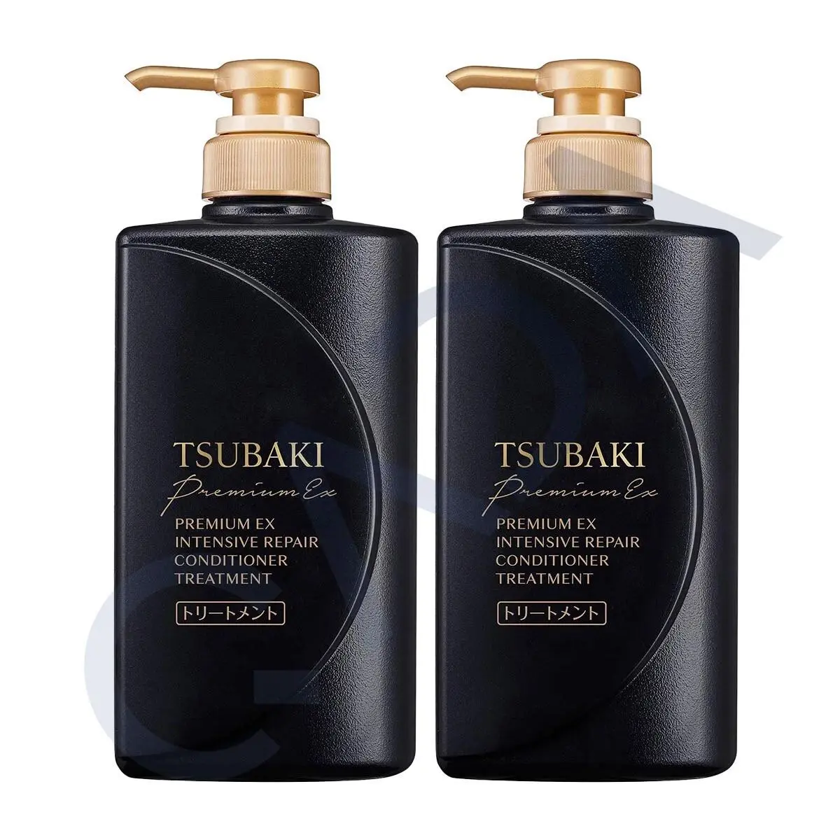 2x Shiseido Tsubaki Black Premium EX Intensive Repair Conditioner w/ Pump Bottle