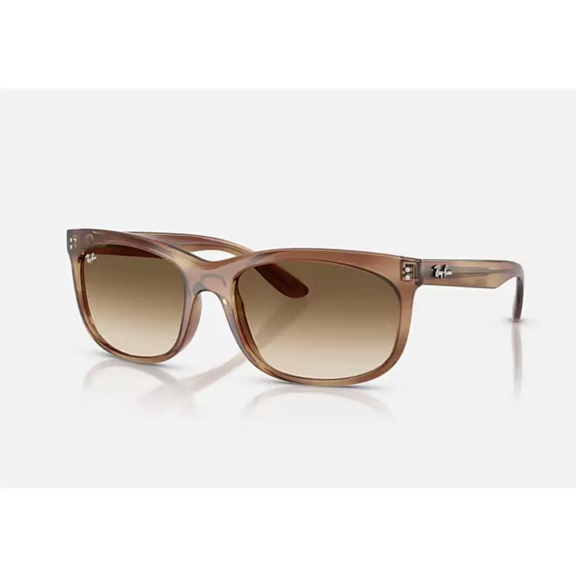 Ray Ban Sunglasses Balorette Striped Brown Clear Gradient Brown 60-19