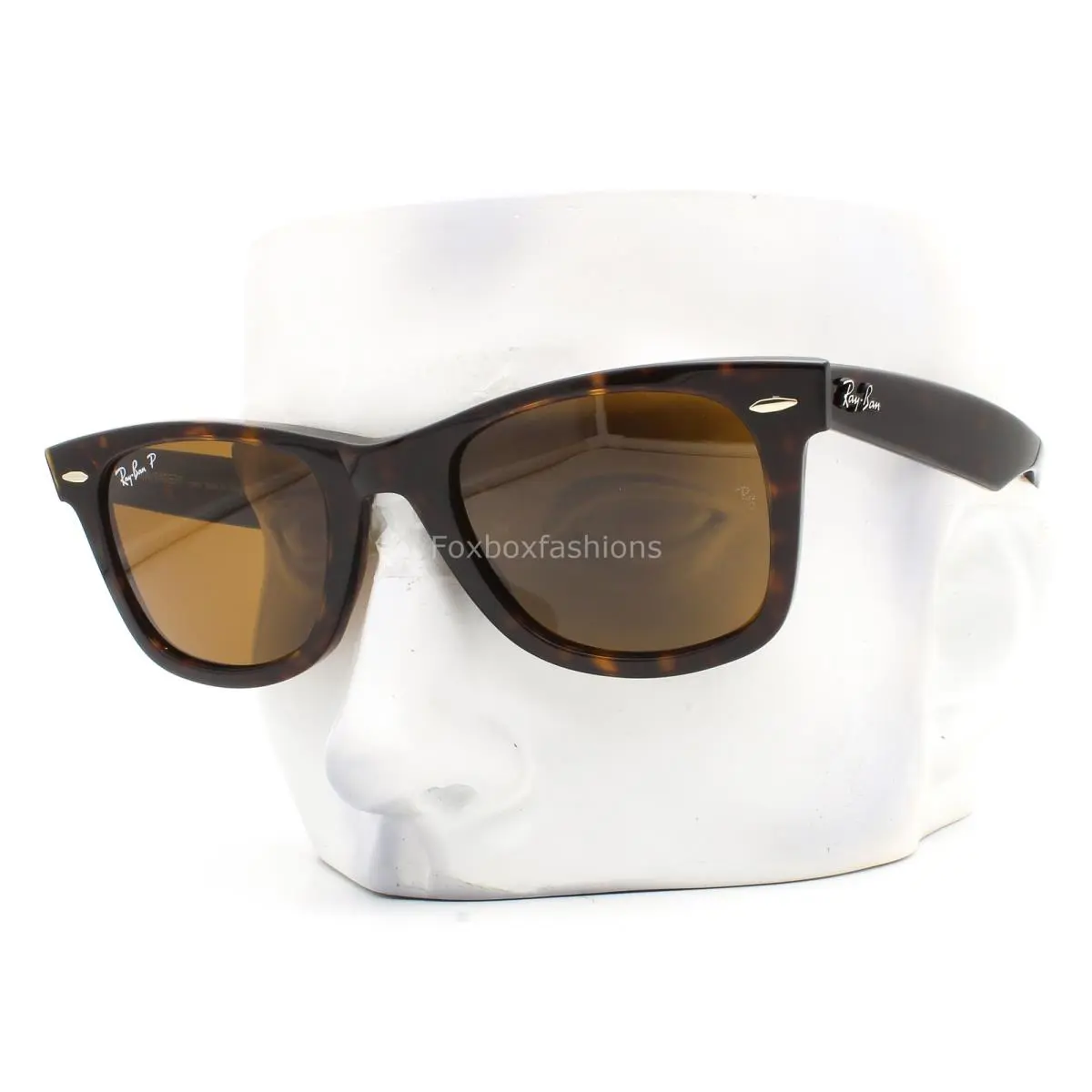 Ray-ban Wayfarer Classic Sunglasses RB2140 902/57 Tortoise Polarized 50mm W/case