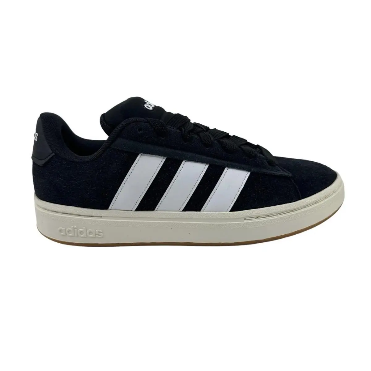 Adidas Grand Court Alpha 00s Black White Gum Mens Athletic Sneaker Sz 12