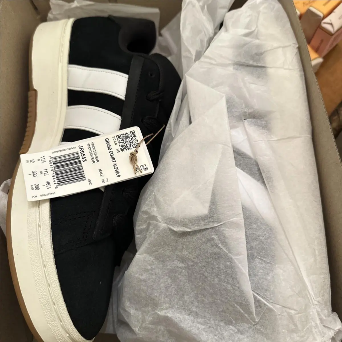 Adidas shoes - adidas Grand Court - Grand Court - JR0543 - Black, Manufacturer: Black White Gum 5