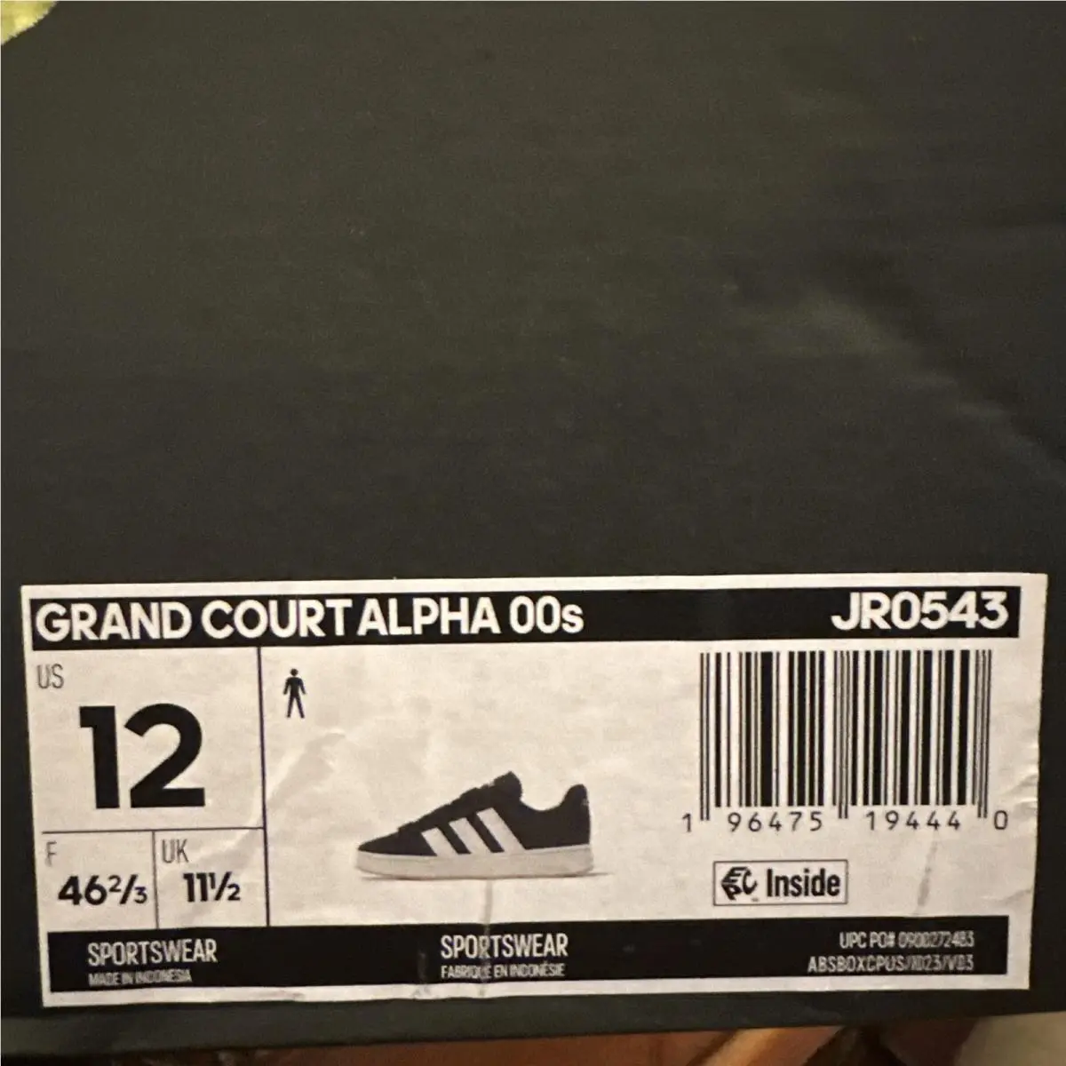 Adidas shoes - adidas Grand Court - Grand Court - JR0543 - Black, Manufacturer: Black White Gum 6