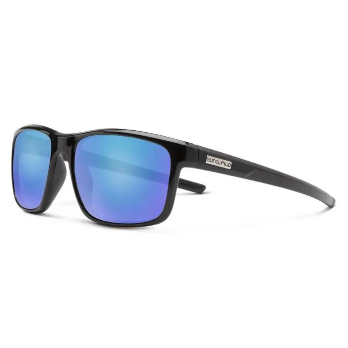 Smith Optics Suncloud Respek Sunglasses - Black - Polarized Blue Mirror
