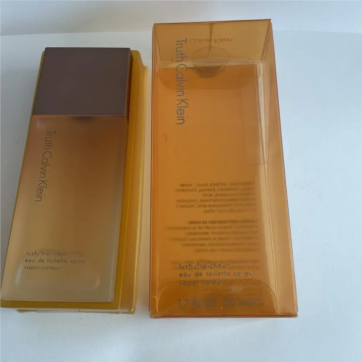 Truth Lush Fraicheur BY Calvin Klein 1.7 Fl. Oz. Edt Spray / Vintage