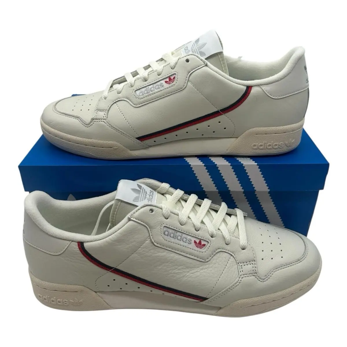 Adidas Continental 80 Shoes Mens 6.5 Womens 7.5 Off White/scarlet Sneaker B41680